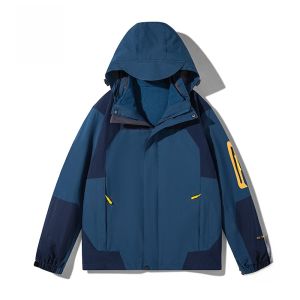 ROMON | เสื้อแจ็คเก็ตกันลม 3-in-1 สำหรับผู้ชายและผู้หญิง ฤดูใบไม้ผลิและฤดูใบไม้ร่วง แจ็คเก็ตกันลมกลางแจ้ง ท่องเที่ยว ปีนเขา วัสดุโพลีเอสเตอร์ 100%