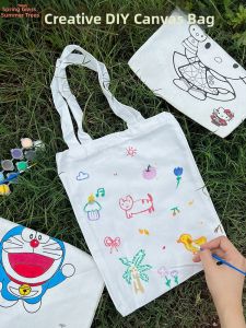 DIY Hand-painted Drawing Fabric Bag