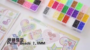 Melting Fuse Perler Beads Multi Color Mosaic DIY Handcrafted Pixel Ornament Decoration Jigsaw Complete Craft Gifts With Tools
