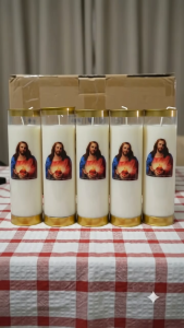 No smoke 5 Day Vigil Candle • Smokeless clean burn for aircon room 120 hour long lasting flame • Ideal for Home Altar Lamay Mortuary Viewing Church Chapel • Steady flame for prayer novena and memorial lighting •s no Drip 1box of 24 pcs