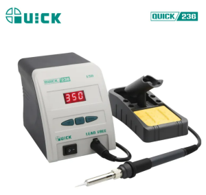 QUICK 236 90W Digital Soldering Station PID Temp‑Control Adjustable Temp Password‑Lock ESD‑Safe Soldering Iron For Phone Mainboard Soldering Repair Kit