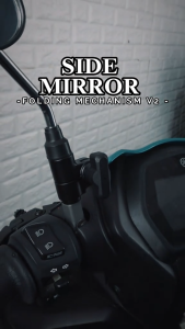 Side Mirror Folding Mechanism V2 No Cutting Required Cast Alloy Standard Adapter Set With Bolts Fully Adjustable Universal