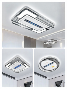 OSIZA | Leafless Ceiling Fan Light Living Room Modern Crystal