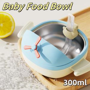 Kid Cartoon Straw Plate Set for Baby Unbreakable Dinner Plates for Children Food Container