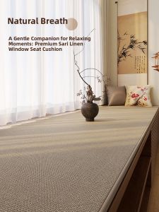 ZHUJUN | French Simple Style Cotton-Linen Window Cushion Slip-Resistant Customizable