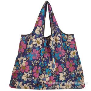 Japanese and Korean Foldable Shopping Bag Ultra Light Portable Medium Size Eco-friendly Bag Satchel Supermarket Grocery Bag One Shoulder Mummy Cosmetics Bag