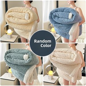 JIFANPAUL | Thick Winter Coral Fleece Blanket for Nap and Student Dorm