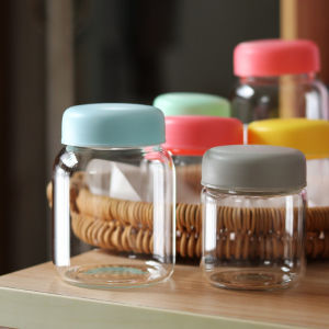Yogurt Cup-Dividing Glass Bottle Jar Household High Temperature Resistant Pudding Jam Cubilose Bottle Food Storage Jar Sealed Bottle