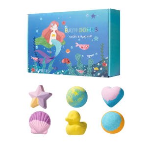 Bath Fizz for Kids Mixed Shapes Moisturizing Fizzy Balls for Relaxing Spa Gift Set for Birthdays Aromatherapy Bubble Bath