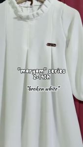 GAMIS ANAK CRINKLE \"MARYAM\" SERIES 3-12 TH (+SAKU) / GAMIS ANAK POLOS