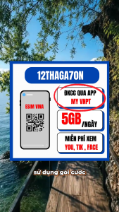 ( LỖI 1 ĐỔI 1 ) Sim 12THAGA70N Vinaphone 5G Data 1 Tỷ GB Miễn Phí Chuyên Dùng Xem You Tik Face - Gói 12 Tháng Không Nạp Tiền - FREESHIP - CHƯA KÍCH HOẠT
