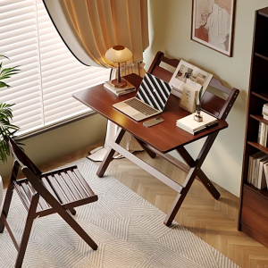 Bamboo Folding Table Dining Table Study/Computer Desk Home Office Folding Desk Bedroom Living room
