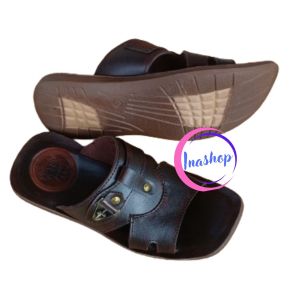 OBARA Sandal Slide Kulit Pria Dewasa Anti Slip seri 024