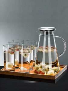 CRISTALGLASS | Stylish Heat-Resistant Anti-Burst Large Capacity Cold Water Pitcher Set