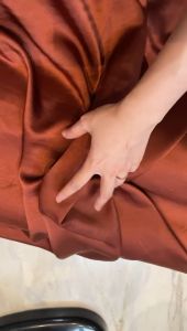 Bahan Kain Satin Maxmara Luxury Warna Brick Bata Teracota