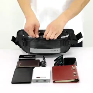 Fashion Waterproof Crossbody Waist Bag Anti-Theft Design Adjustable Nylon Chest Sling Bag Multi-Functional Daily Casual Bag