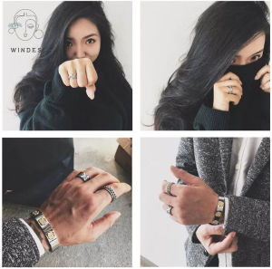 【WINDES】Can open beer bottle cap artifact ring mens fashion personality titanium steel female ins fashion couple fashion trend bottle opener