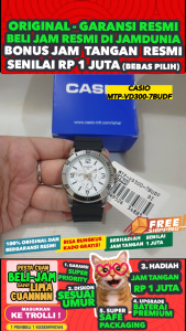 CASIO ORIGINAL - CASIO MTP-VD300-7BUDF - MEN NG - RESIN - Hitam - Jam dunia JD18ST # Jam Tangan Pria Jam Pria Jam Tangan Anti Air + CASIO MTP-VD300-7B MTP VD300 7B MTP-VD300 VD 300 MTPVD300 MTPVD300 MTP-300 $ S003