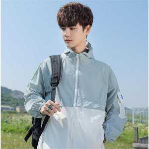 Summer Youth Thin Sun Protective Clothes Coat Mens Casual Loose High School Student Fashion Brand Handsome Sun-Protective Clothing Jacket