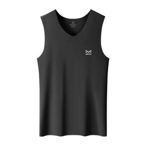 Áo ba lỗ nam MiiOW Catman làm bằng vải cotton không đường may cổ chữ V thoáng khí