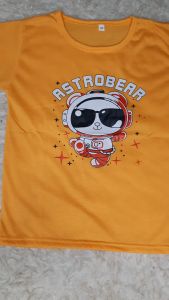 SUMMER88 Kaos Tshirt Anak Laki Laki Size S-XXL Warna Kuning Bermotif Lengan Pendek Bahan Spandek Adem