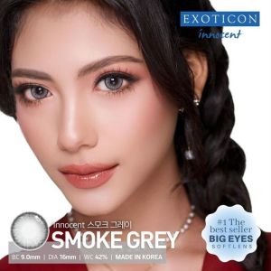 Softlens Big Eye New Innocent Dia. 16mm Normal & Minus ( -0.50 s/d -6.00 ) Sepia Brown Smoke Grey Soflens By Exoticon