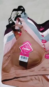 Sport Bra Wanita Lutino Fullcup Tanpa Kawat untuk Yoga & Fitness - Warna Coklat Tua Ukuran 34-48
