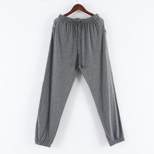 Cotton Sleepwear Drawstring Thin Home Pants Men Women Long Trousers Spring Autumn Summer Elastic Waist Cotton Pyjama Trousers