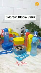 [SET] TEPAK MAKAN COLORFUN FANCY LUBX 04016SW001.TSCF / LUNCH BOX / TEMPAT MAKAN COLORFUN