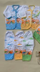 1 Lusin (12 Pcs) Setelan Baju Bayi Murah harga Grosir