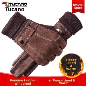 TUCANO | Touchscreen Winter Motorcycle Thermal Genuine Leather Gloves