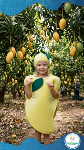 BAby Fourths Couture Nutrition Month Mango Fruits & Vegetables Costume for Kids