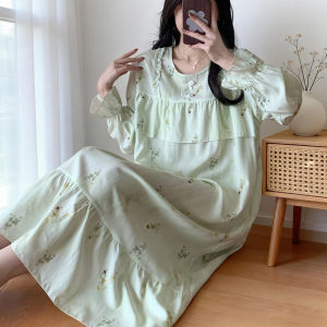 KASIHAN | Bump-proof Silk Satin Sleep Dress Mid-length Summer Home Wear