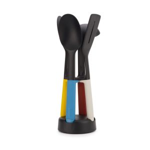Joseph Joseph Elevate Fusion Stainless Steel Utensil Set 3-Pc / 5-Pc / Elevate Utensil Set with Compact Stand 4-Pc
