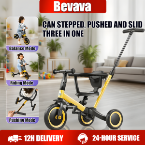 Bike for Kids 3 in 1 Adjustable Tricycle Balance Bike 1 to 5 Years Old Cool Scooter Boy&Girl gift Stable Anti-slide