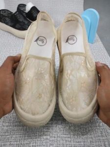 RUIMO Sepatu Wanita Terbaru Slip on Motif Brokat - TW Woman Import Flat Comfort Ballerina Trendy