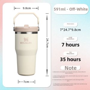 STANLEY | Thermal Insulated Leak-Proof Stainless Steel Cup Foldable Straw