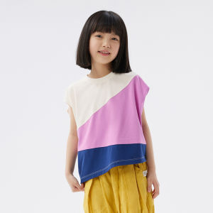 Cute round Neck Overhead T-Shirt for Boys And Girls Spring Summer Fashionable Versatile Cotton Short Sleeve Loose Fit Kids Clothing