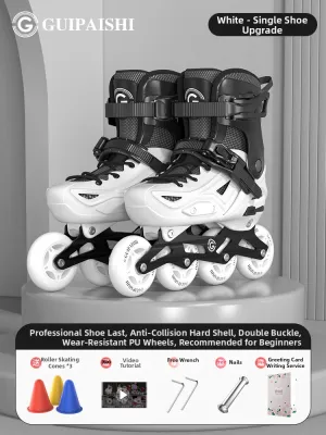 Adult Professional Roller Skates 8-Wheel Adjustable