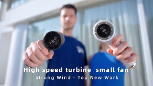 USB Mini Fan Kipas High-speed kipas kipas angin Digital Display Adjustable Turbo kipas Fan USB Mini Fan