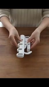 ไม้แขวนเสื้อ แบบพับได้ 5 รู หมุนได้ 360 องศา รประหยัดพื้นที่ แบบพกพา สําหรับเดินทาง ในร่ม