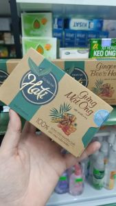 [Chính hãng] Trà Gừng Mật Ong Hati giúp kích thích tiêu hoá giải cảm giảm nôn trớ đầy hơi lạnh bụng (Hộp 24 gói)