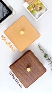 Hộp gỗ đựng đồ - Riku | nuhome.vn | được thiết kế đơn gian có nắp bằng chất liệu gỗ tự nhiên cao cấp