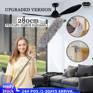 【Malaysia Ready Stock】280cm Replaceable Anti-static Handhold Microfiber Duster Cleaner Bulu Ayam Bendable Extendable Expandable Long Scratch-Resistant Washable