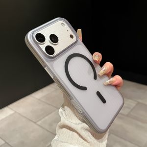 Ốp Điện Thoại iPhone 18/17/16/15 Pro Max 18Pro Cao Cấp Chống Sốc Từ Tính Tương Thích Magsafe Mặt Mờ Trong Suốt