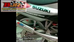 KNALPOT KOLONG SAMPING SATRIA 2 TAK HIU LUMBA SELENCER NINJA 2 TAK STAINLESS