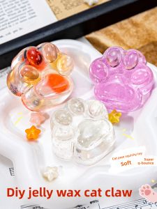 KAMOLAN | Stress Relief Toy DIY Craft Kit Jelly Wax Set Rainbow Gel Wax Block