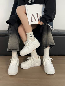 Giày Đế Dày Mùa Thu Cho Cặp Đôi Nam Nữ Giày Thể Thao Thường Ngày Thoáng Khí Đa Năng Giày Đế Cao PVC Nhẹ Chống Mài Mòn