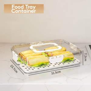 [Local Seller] Food Storage Containers Stackable Refrigerator Organizer Bins with Lids with Removable Compartment with Date Indicator
