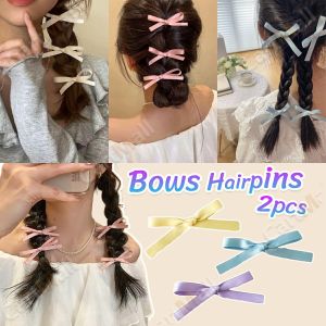 Fashion Bows Hair Clips Hairpins Hair Accessories Sweet Style 2pcs